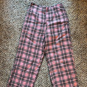 Reformation pink ankle trousers - size 4